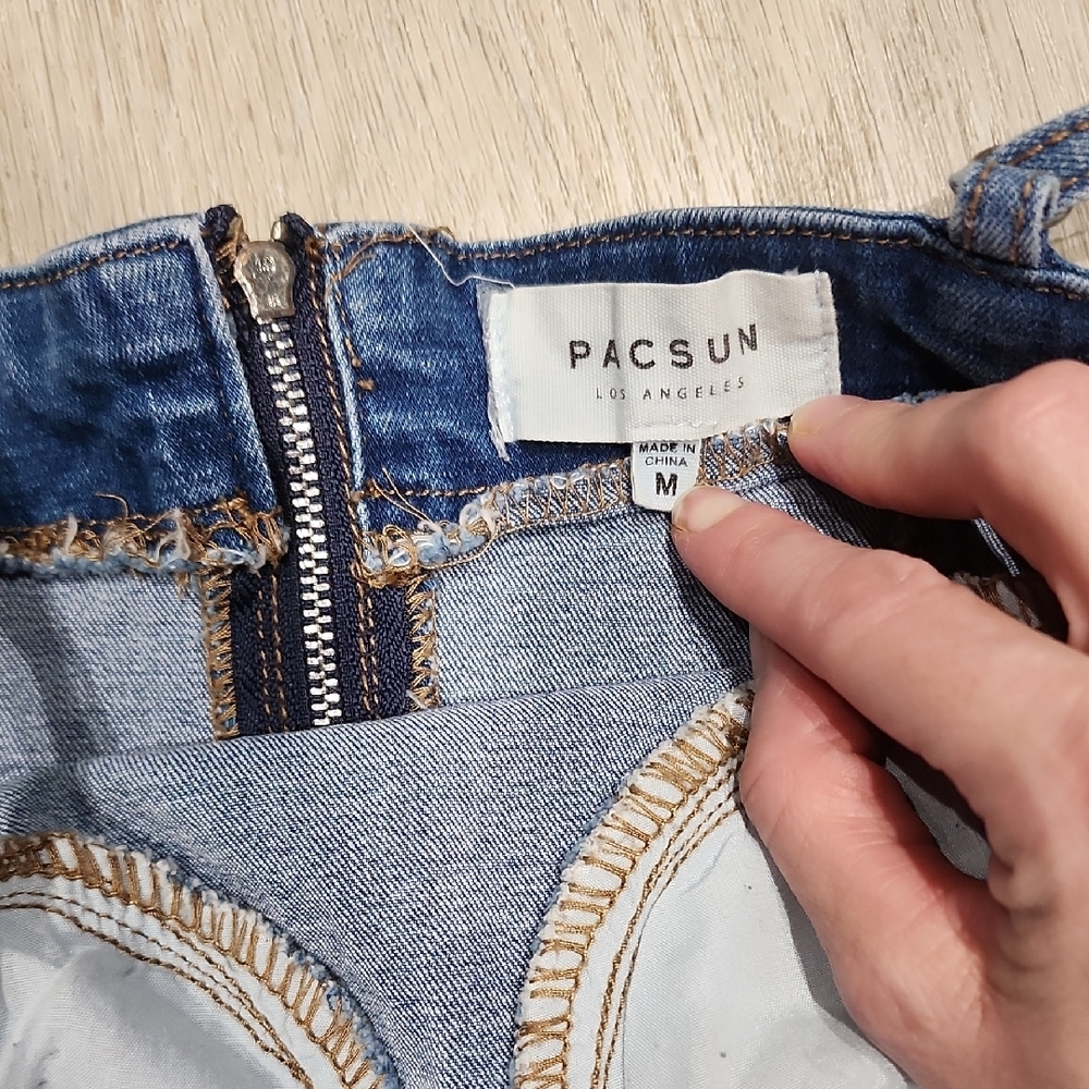 PacSun Blue Denim Bustier Midi Dress - Picture 2 of 8